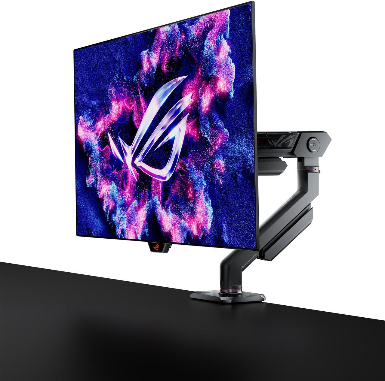 Alt view image 17 of 18 - ASUS ROG Swift 27" (26.5" viewable) 1440P OLED DSC Gaming Monitor (PG27AQDM-R) - QHD (2560x1440) 240Hz, 0.03ms, G-SYNC Compatible, 99% DCI-P3, True 10-bit, Monitor Arm Included