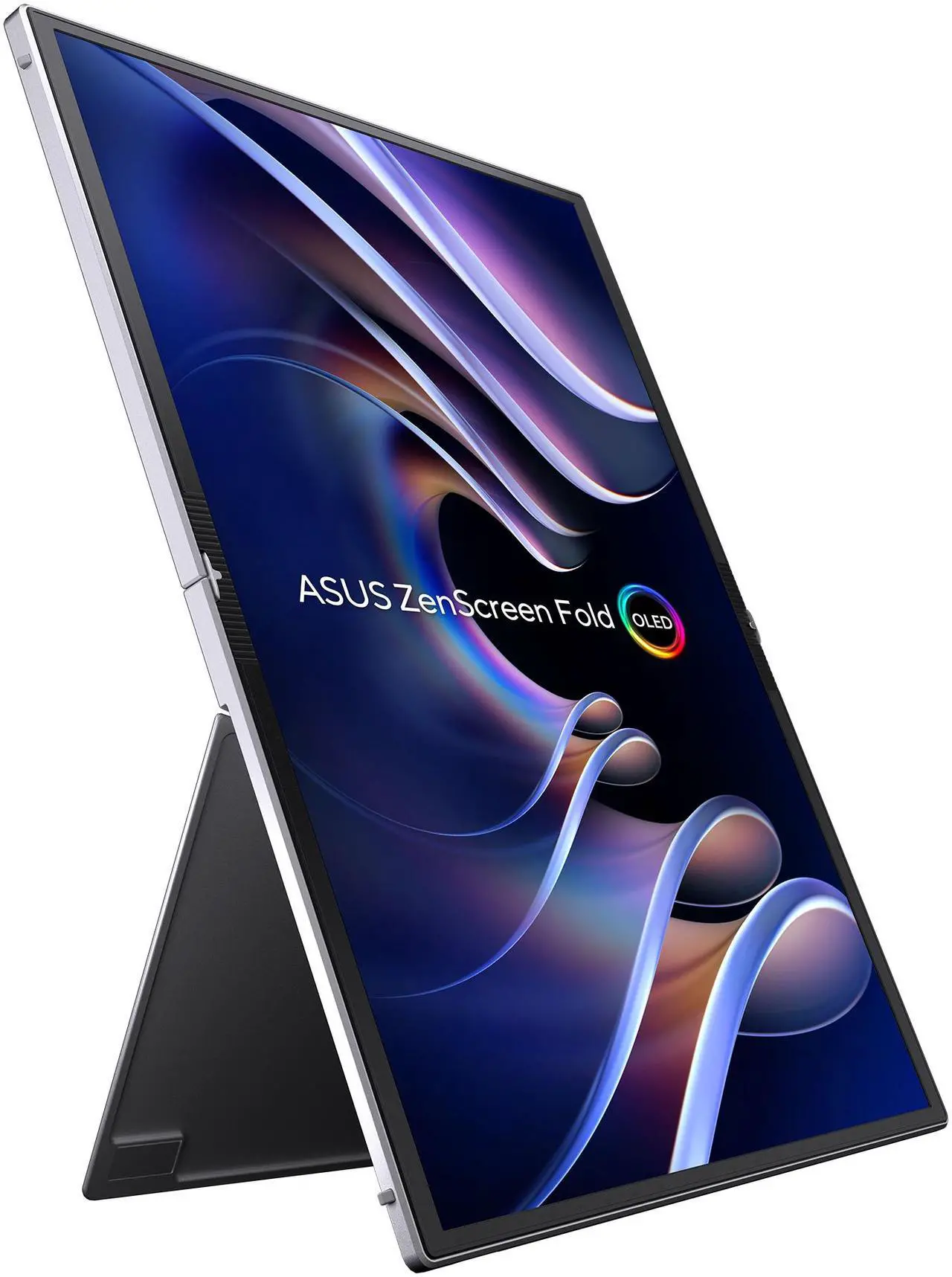 Alt view image 4 of 14 - ASUS ZenScreen Fold OLED 17.3" 1440P USB-C Portable Monitor (MQ17QH - QHD (2560x1920), Water-drop Hinge, DisplayHDR500 True Black, 100% DCI-P3, mini-HDMI, Tripod hole, Kickstand, FSC