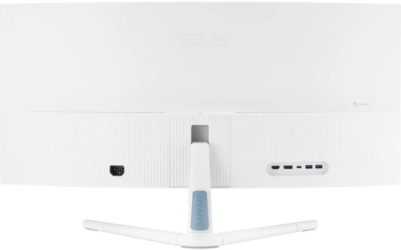 Alt view image 4 of 16 - ASUS 34" Ultra-wide Curved Eye Care Monitor (VU34WCIP-W) - WQHD (3440x1440), 1500R Curvature, Frameless, 100Hz, Nano-ion, SmoothMotion, Eye Care Plus, USB-C PD 65W, Speakers