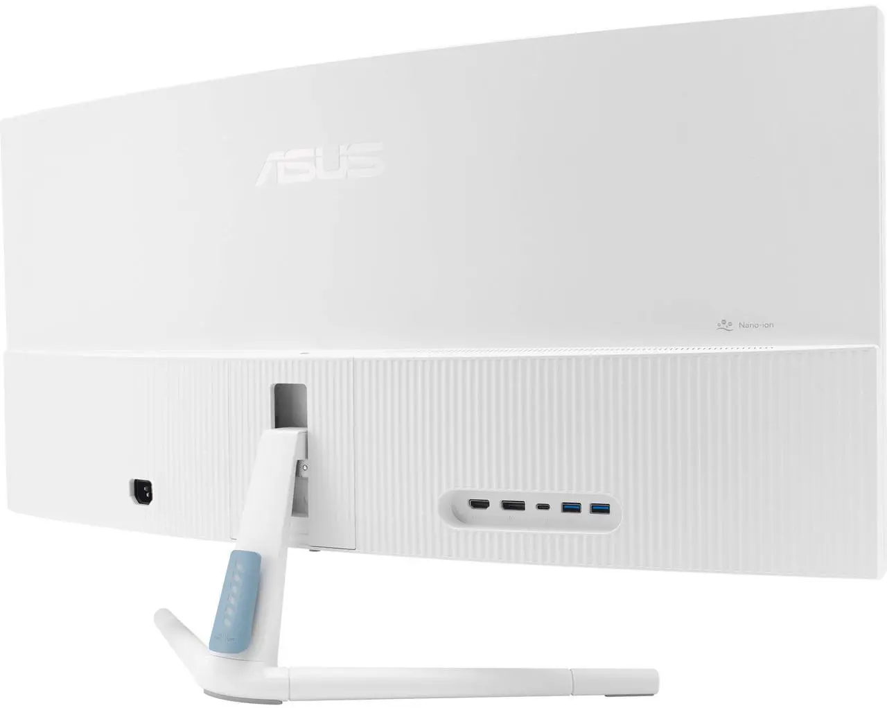 Alt view image 5 of 16 - ASUS 34" Ultra-wide Curved Eye Care Monitor (VU34WCIP-W) - WQHD (3440x1440), 1500R Curvature, Frameless, 100Hz, Nano-ion, SmoothMotion, Eye Care Plus, USB-C PD 65W, Speakers