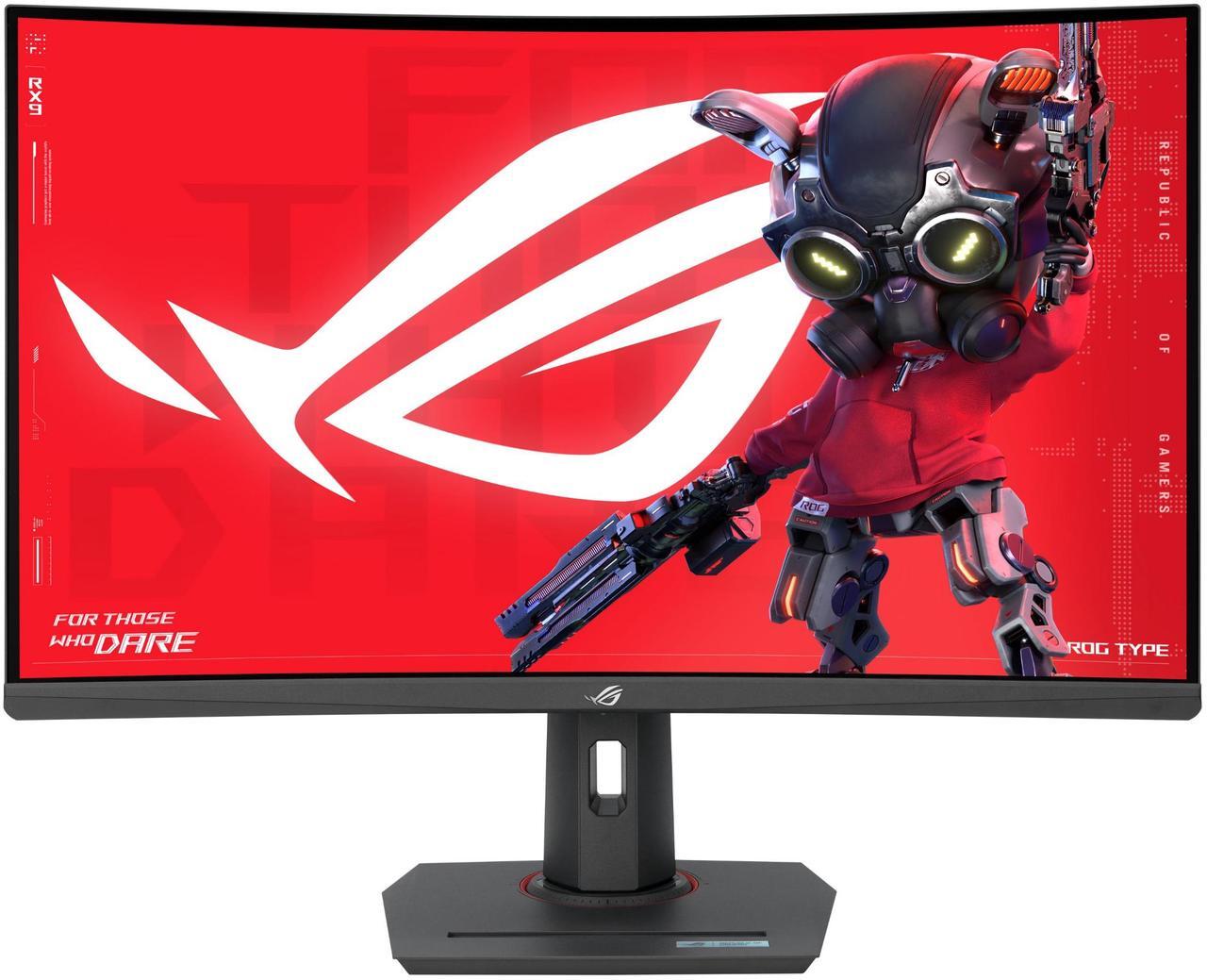 Alt view image 2 of 9 - ASUS ROG Strix 32" 1440P USB-C Curved HDR400 Gaming Monitor (XG32WCMS) - QHD (2560x1440), 280Hz, 1ms, Fast VA, Extreme Low Motion Blur Sync, DisplayWidget, Tripod Socket, AI Gaming