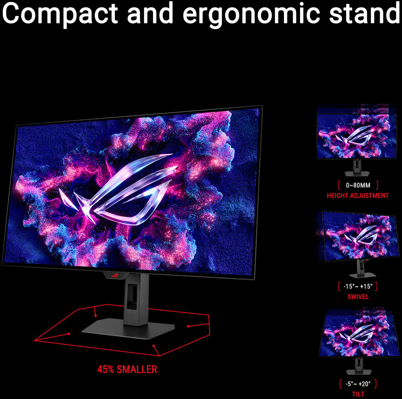 Open Box: ASUS ROG Strix 32" Dual Mode UHD 4K 240Hz FHD 480Hz with AMD FreeSync Premium Pro & G-Sync Compatible 0.03ms HDR400 USB-C KVM OLED Gaming Computer Monitor - Newegg.ca - Open Box condition - Image 28