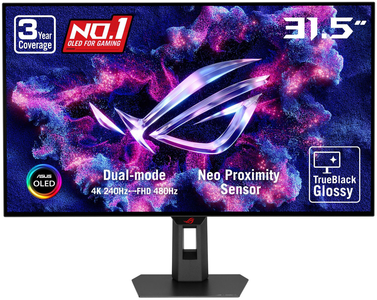 Open Box: ASUS ROG Strix 32" Dual Mode UHD 4K 240Hz FHD 480Hz with AMD FreeSync Premium Pro & G-Sync Compatible 0.03ms HDR400 USB-C KVM OLED Gaming Computer Monitor - Newegg.ca - Open Box condition - Image 18