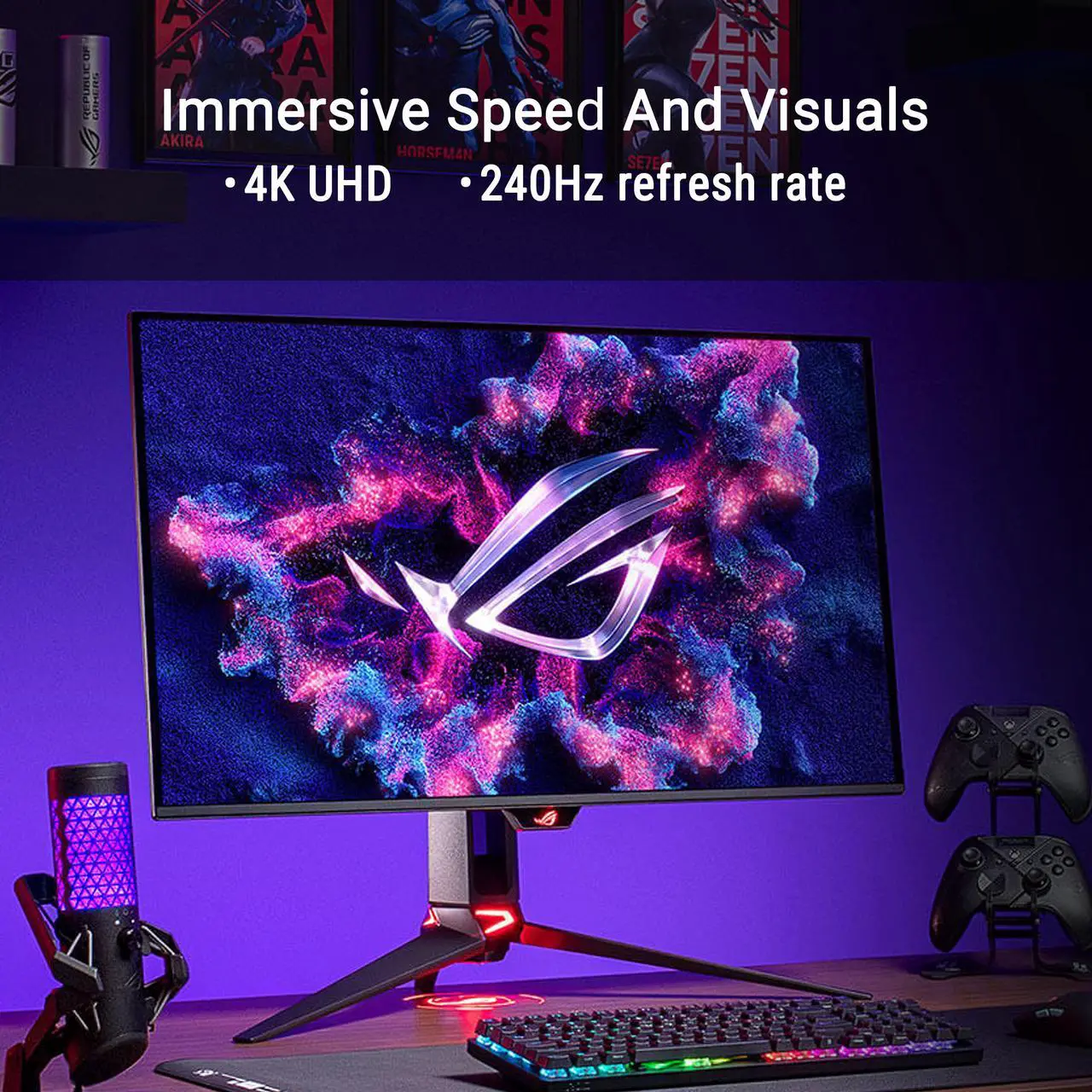 Open Box: ASUS ROG Swift 32 inch UHD 4K 240Hz AMD FreeSync Premium Pro & G-Sync Compatible 0.03ms HDR500 USB-C GEN 3 OLED Gaming Computer Monitor with Height Adjustable, Swivel & Tilt Stand PG32UCDM3 - Newegg.ca - Open Box condition - Image 22