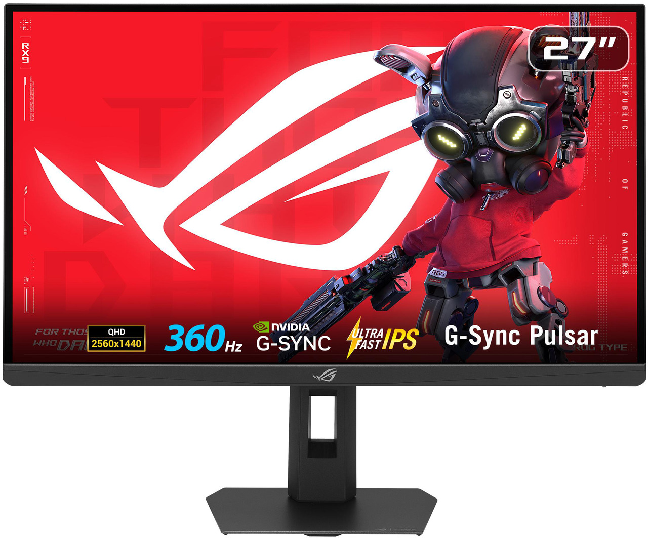 Open Box: ASUS ROG STRIX 27" QHD 2K 1440P 360Hz DUAL MODE to 25" Full HD IPS AMD FreeSync Premium & G-Sync Pulsar Technology HDR400 with Height Adjustable, Swivel, Pivot & Tilt Stand XG27AQNGV - Newegg.ca - Open Box condition - Image 16
