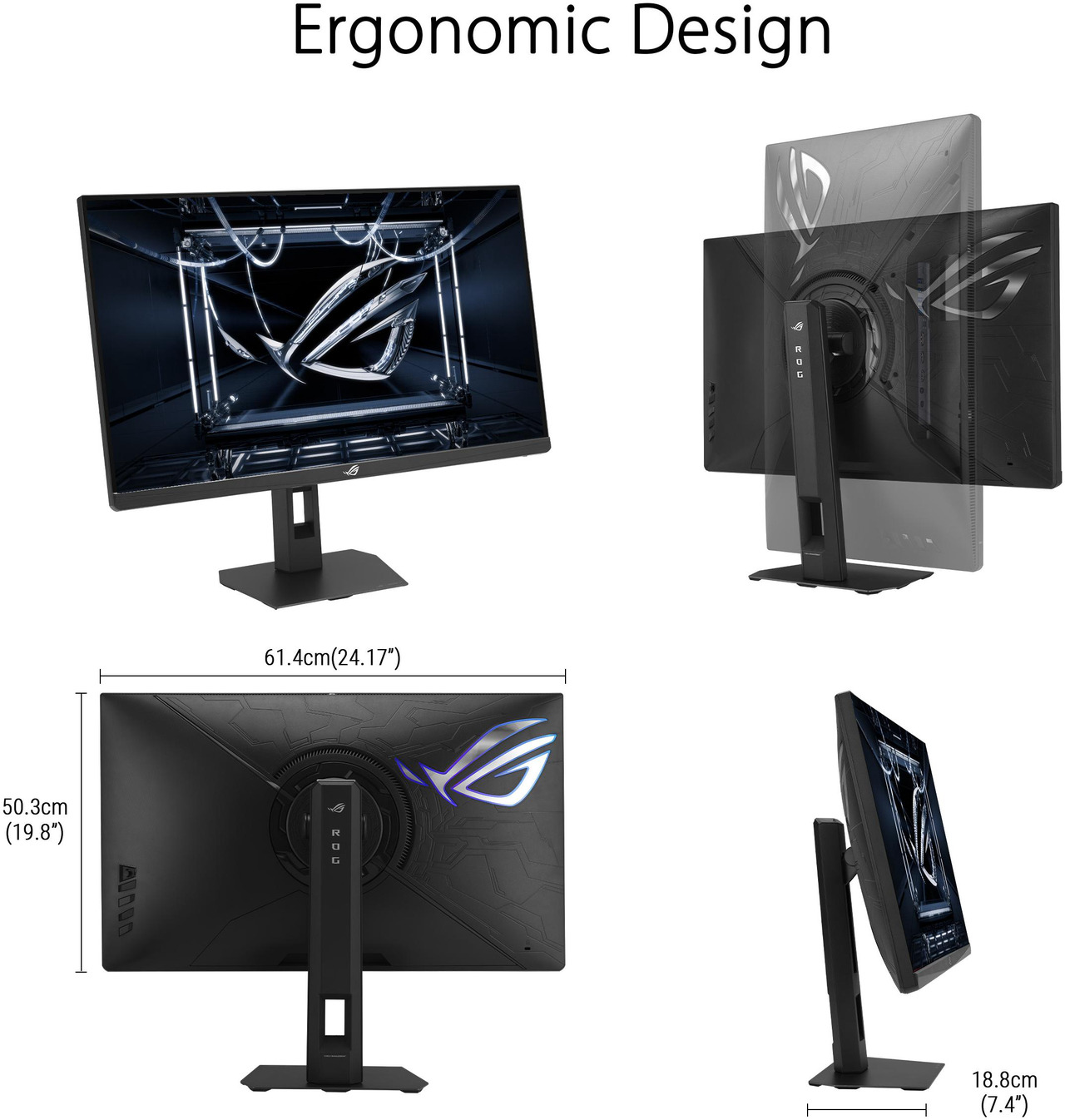 Open Box: ASUS ROG STRIX 27" QHD 2K 1440P 360Hz DUAL MODE to 25" Full HD IPS AMD FreeSync Premium & G-Sync Pulsar Technology HDR400 with Height Adjustable, Swivel, Pivot & Tilt Stand XG27AQNGV - Newegg.ca - Open Box condition - Image 24
