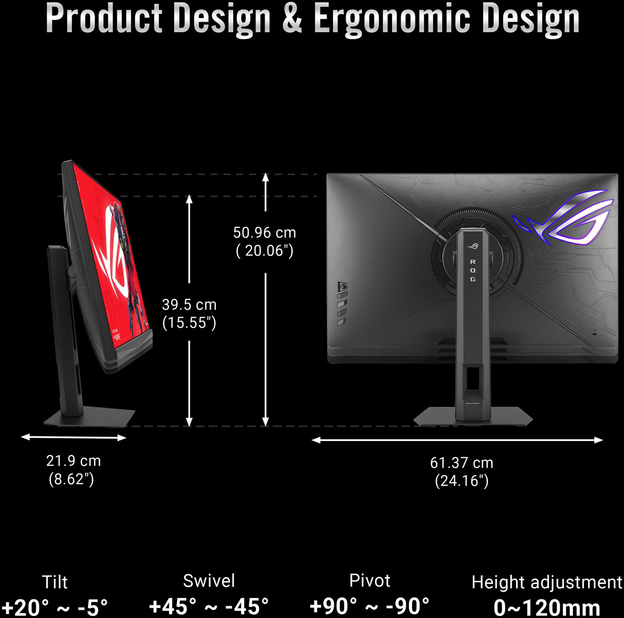 Open Box: ASUS ROG Strix 27 inch Dual Mode 5K 180Hz, QHD 2K 1440P 330hz IPS AMD FreeSync Premium Pro & G-SYNC Compatible HDR600 USB-C Gaming Computer Monitor XG27JCG - Newegg.ca - Open Box condition - Image 28