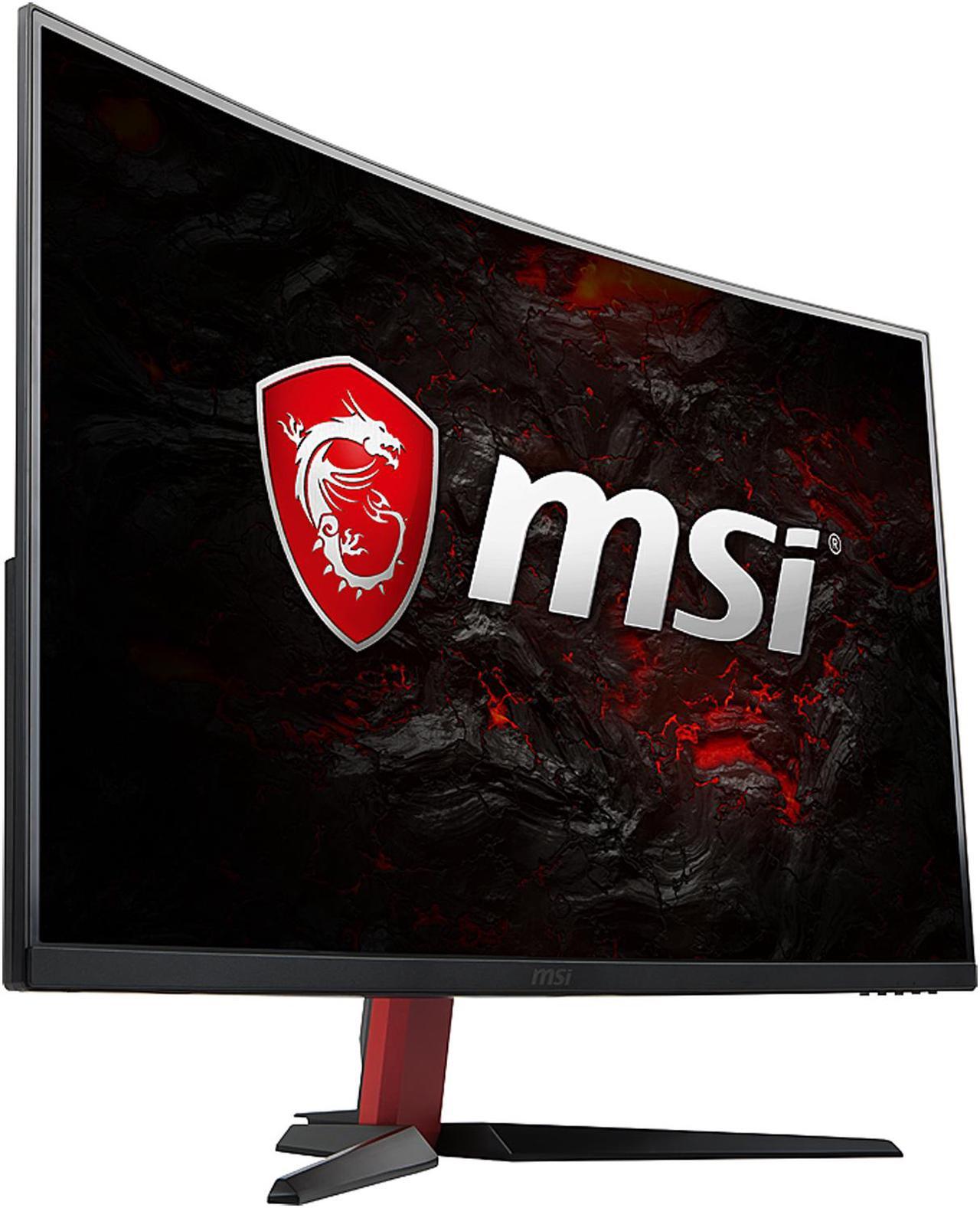 Alt view image 3 of 10 - MSI Optix AG32C 32" Red LED Non-Glare Super Narrow Bezel 1ms Response Full HD 1920 x 1080 165Hz Refresh Rate FreeSync Technology Curved Gaming Monitor