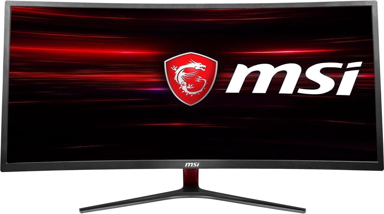 Alt view image 2 of 15 - MSI Optix MAG341CQ 34" UWQHD 3440 x 1440 2K 100Hz DisplayPort HDMI DVI AMD FreeSync Anti-Flicker UltraWide Anti-Glare Backlit LED Curved Gaming Monitor