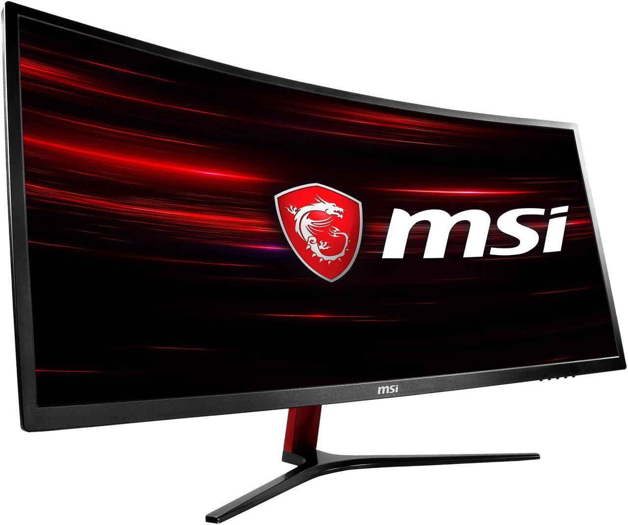 Alt view image 4 of 15 - MSI Optix MAG341CQ 34" UWQHD 3440 x 1440 2K 100Hz DisplayPort HDMI DVI AMD FreeSync Anti-Flicker UltraWide Anti-Glare Backlit LED Curved Gaming Monitor