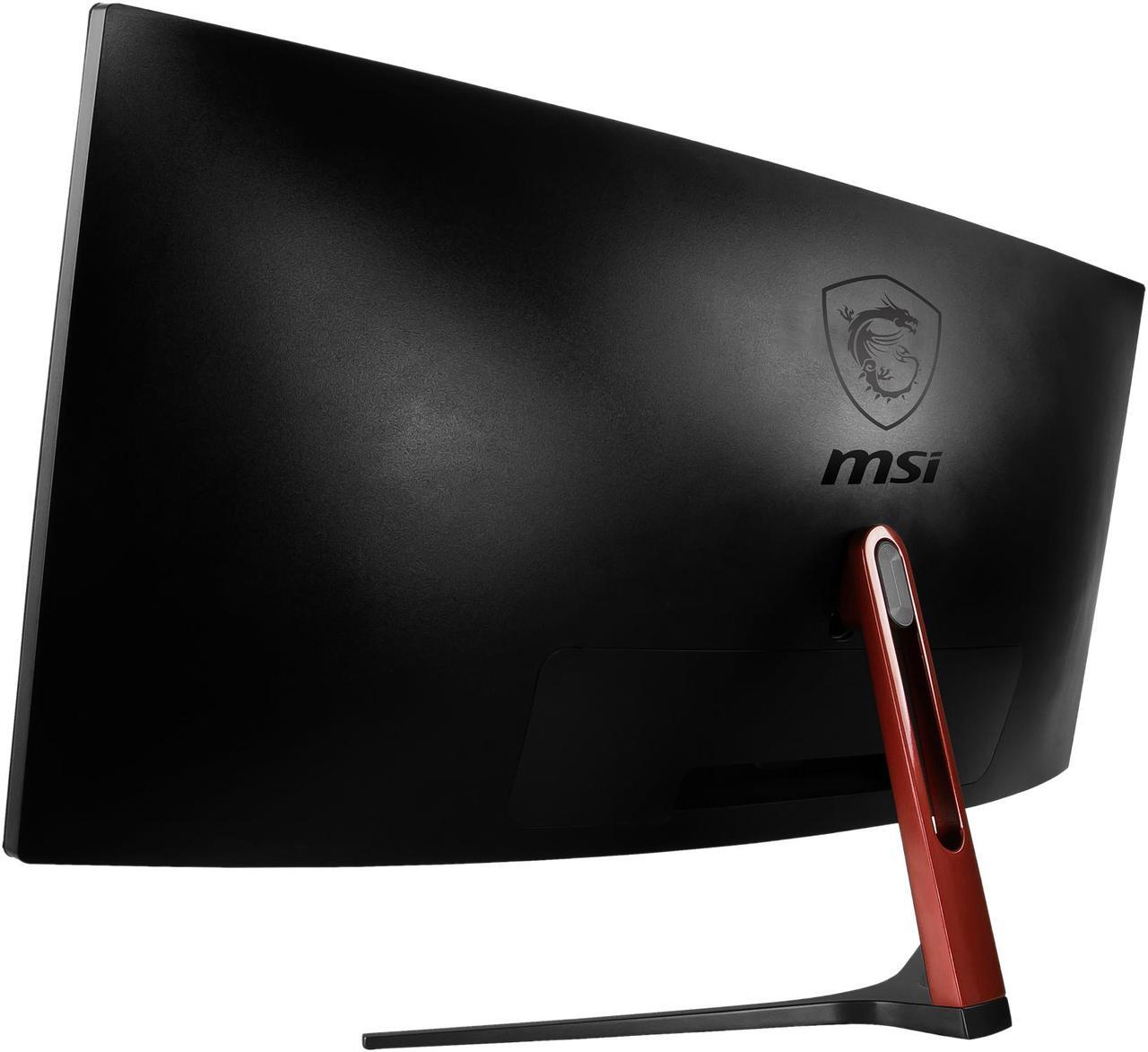 Alt view image 9 of 15 - MSI Optix MAG341CQ 34" UWQHD 3440 x 1440 2K 100Hz DisplayPort HDMI DVI AMD FreeSync Anti-Flicker UltraWide Anti-Glare Backlit LED Curved Gaming Monitor