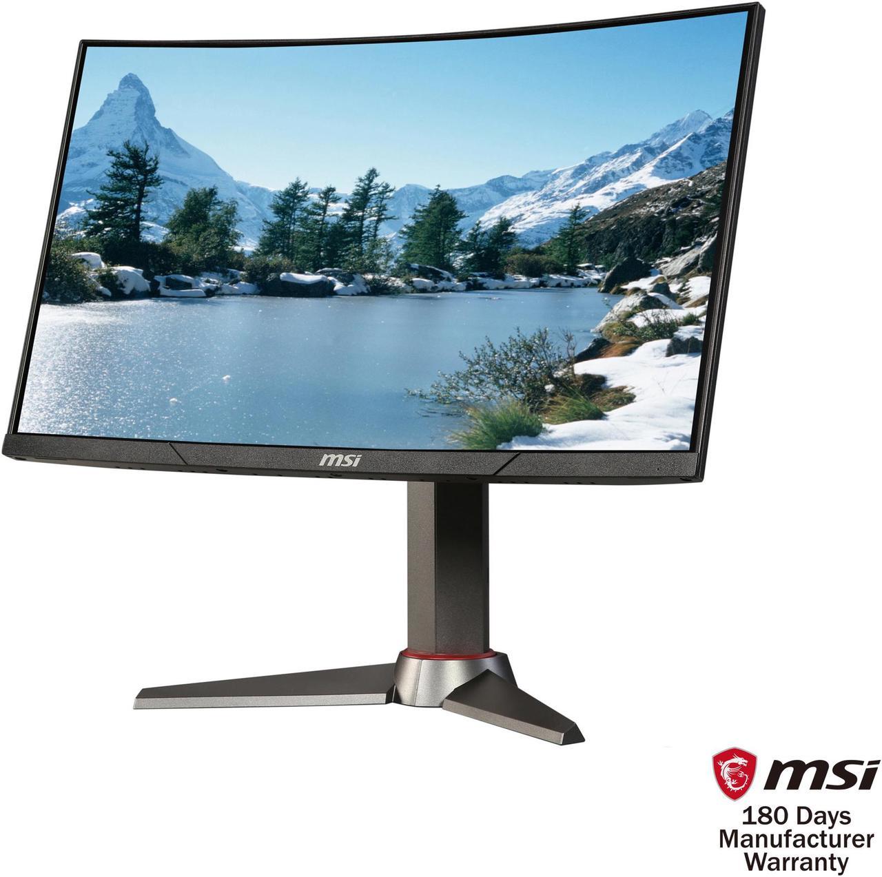 MSI 24" 144 Hz VA FHD Curved FHD 1080p 144Hz Gaming Monitor 1ms (MPRT) / 4ms (GTG) FreeSync (AMD Adaptive Sync) 1920 x 1080 DVI, HDMI, DisplayPort Curved Optix MAG24C