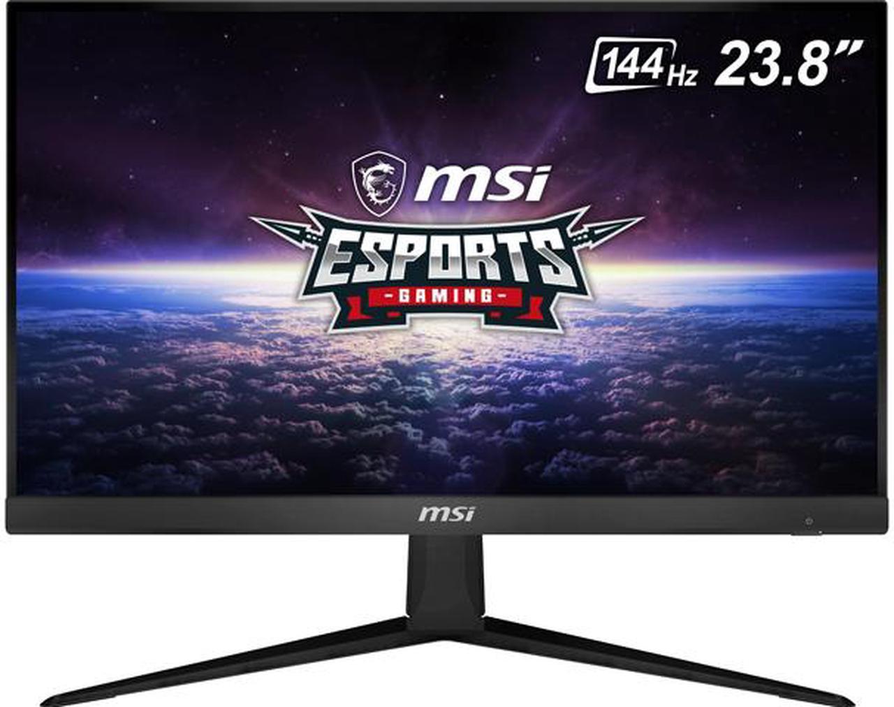 MSI Optix G241 24" (Actual size 23.8") Full HD 1920 x 1080 1ms (MPRT) 144Hz 2 x HDMI, DisplayPort AMD FreeSync Anti-Glare Frameless Design Backlit LED IPS Gaming Monitor