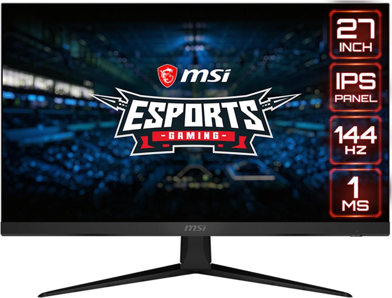 MSI Optix G271 27" Full HD 1920 x 1080 1ms (MPRT) 144Hz 2xHDMI DisplayPort AMD FreeSync Anti-Glare Frameless Design Backlit LED IPS Gaming Monitor