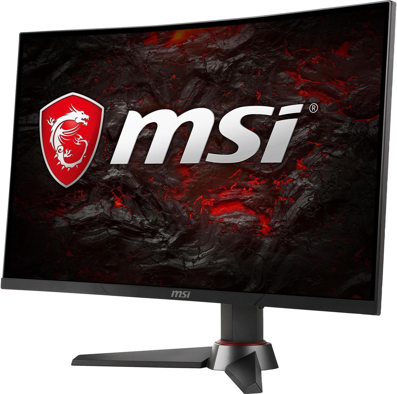 MSI Optix MAG240CR 24" (23.5" Viewable) Full HD 1920 x 1080 1ms (MPRT) 165Hz (Overclock) HDMI, DisplayPort FreeSync Height Adjustable Curved Gaming Monitor