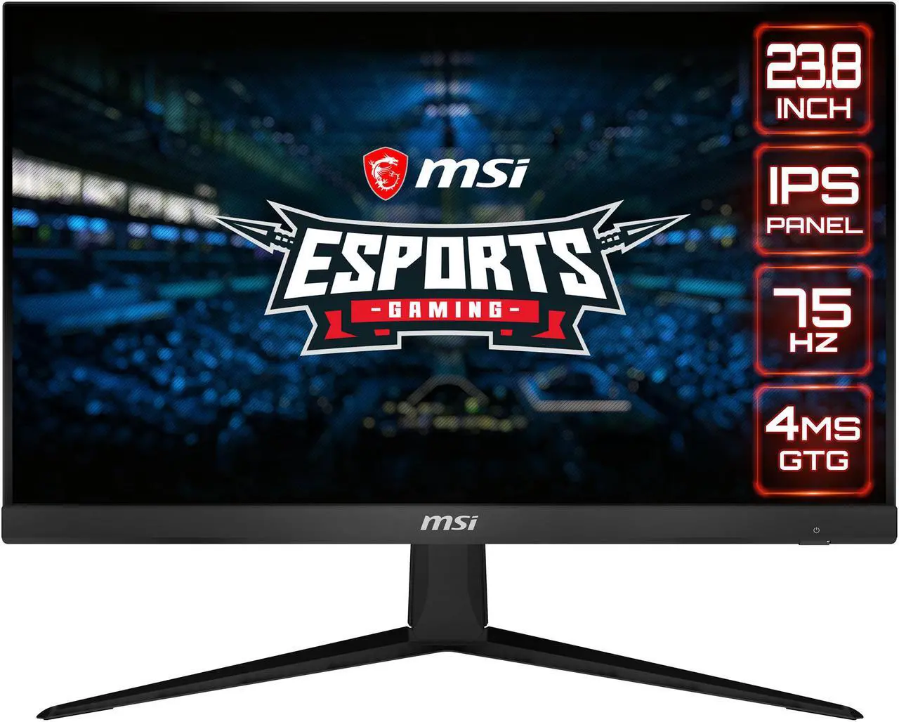 Alt view image 3 of 13 - MSI Optix G241V 24" Full HD 1920 x 1080 1ms (MPRT) 75Hz IPS HDMI, DisplayPort AMD FreeSync Gaming Monitor
