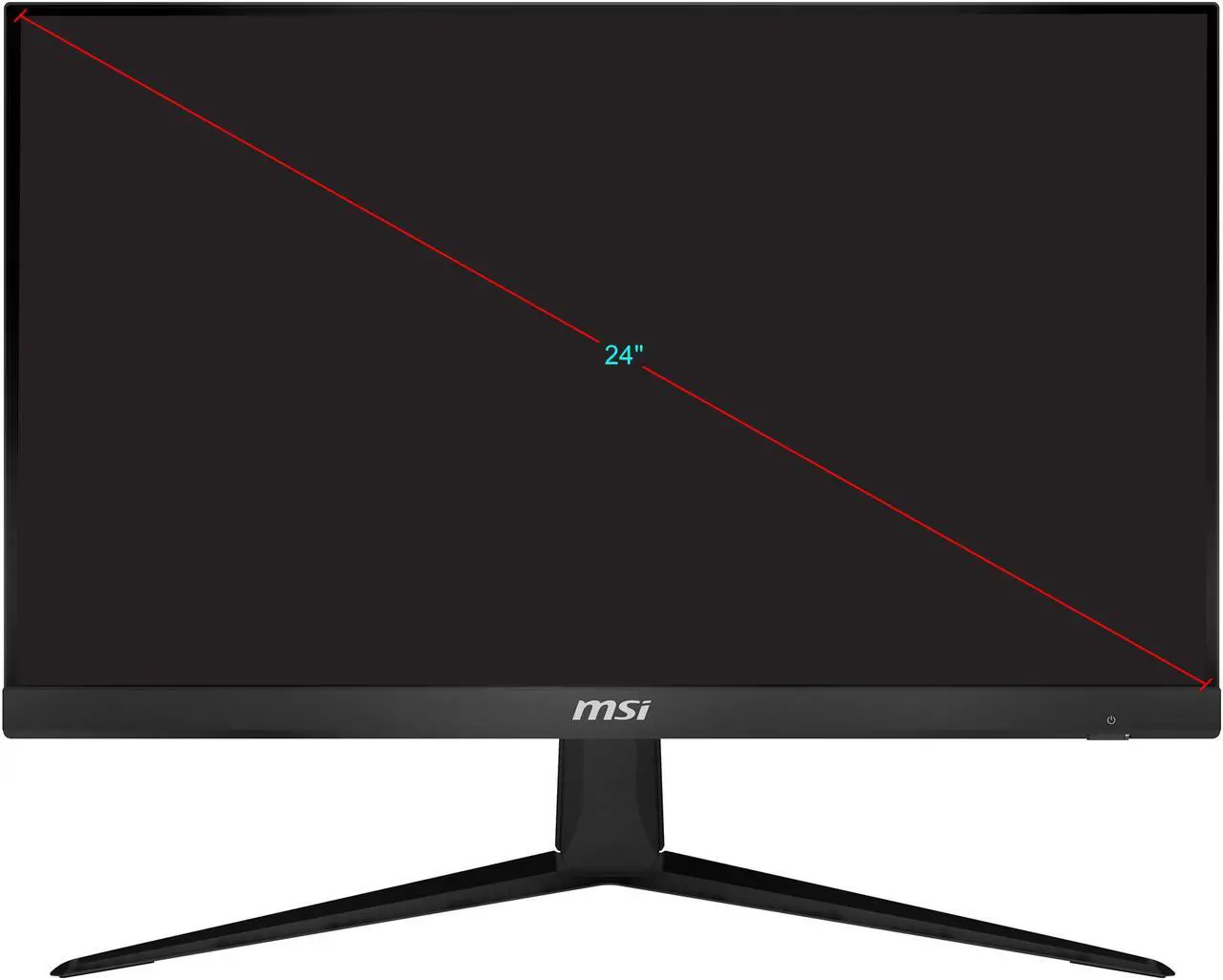 Alt view image 2 of 13 - MSI Optix G241V 24" Full HD 1920 x 1080 1ms (MPRT) 75Hz IPS HDMI, DisplayPort AMD FreeSync Gaming Monitor