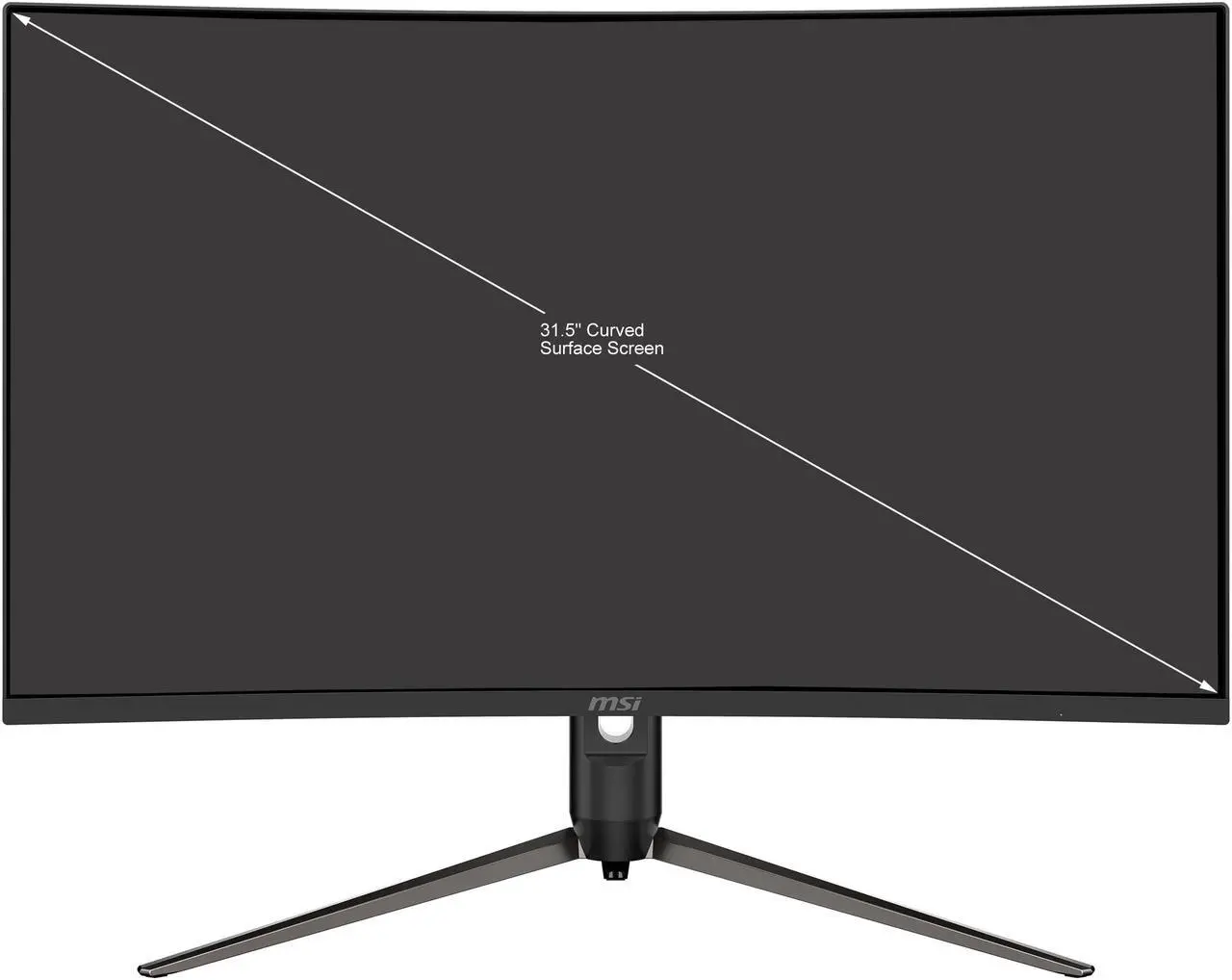 Alt view image 2 of 16 - MSI Optix AG321CQR 32" (31.5" Viewable) QHD 2560 x 1440 (2K) 165Hz HDMI DisplayPort, Tilt Swivel Pivot Height Adjust AMD FreeSync Premium Curved Gaming Monitor