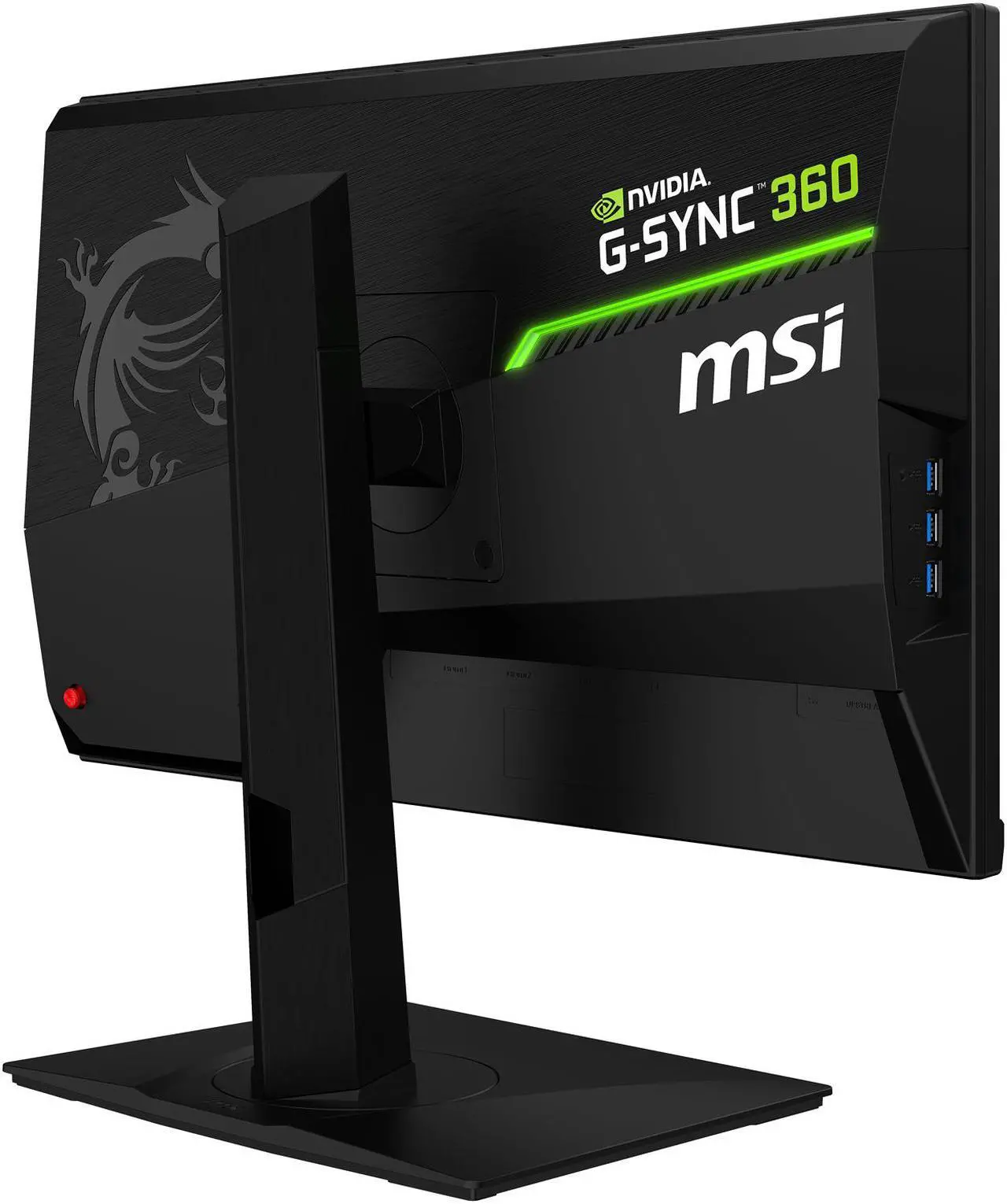 Alt view image 13 of 16 - MSI 24.5" Oculux NXG253R 1920 x 1080 FHD 360Hz Rapid IPS 1ms GTG DisplayPort HDMI USB 3.2 Tilt Swivel Pivot Height Adjust VESA G-Sync Gaming Monitor