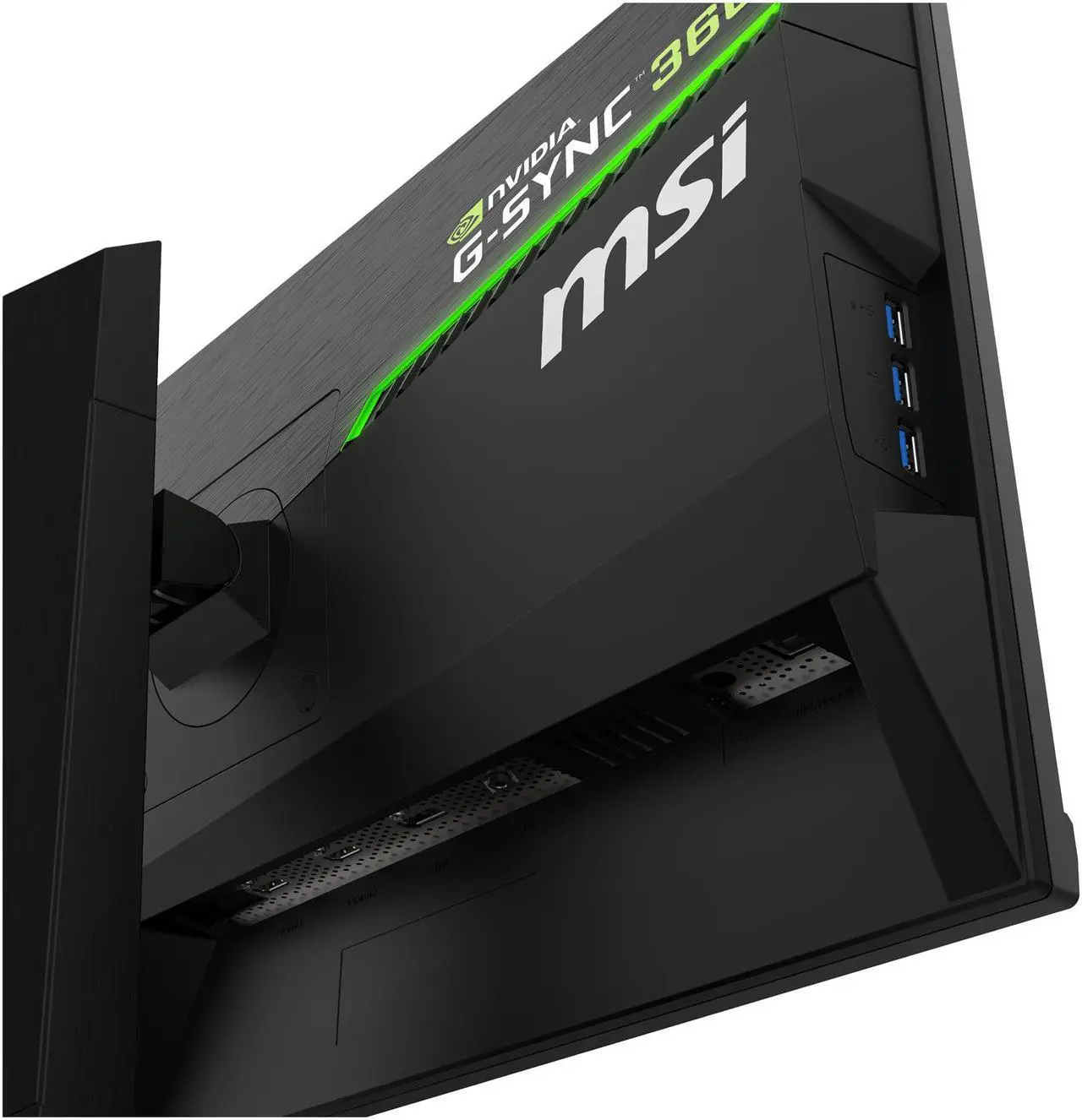 Alt view image 17 of 16 - MSI 24.5" Oculux NXG253R 1920 x 1080 FHD 360Hz Rapid IPS 1ms GTG DisplayPort HDMI USB 3.2 Tilt Swivel Pivot Height Adjust VESA G-Sync Gaming Monitor