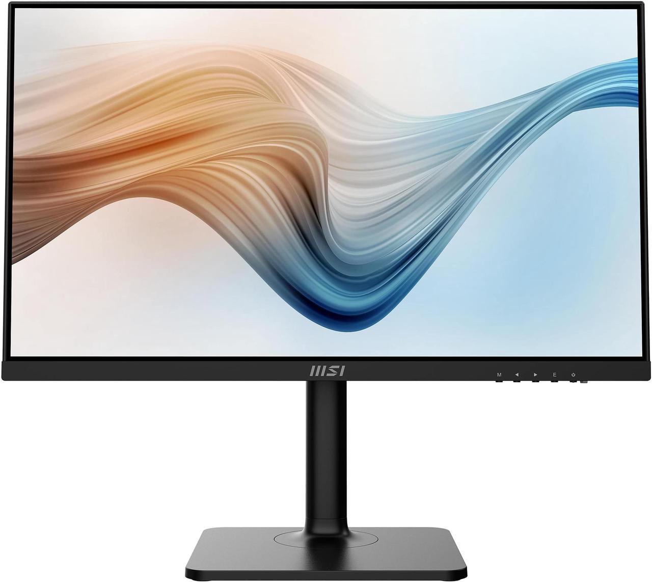 MSI Modern MD241P 24" (23.8" Viewable) 1920 x 1080 FHD 75Hz IPS HDMI USB Type-C Swivel Pivot Height Adjust Tilt Built-in Speakers Monitor