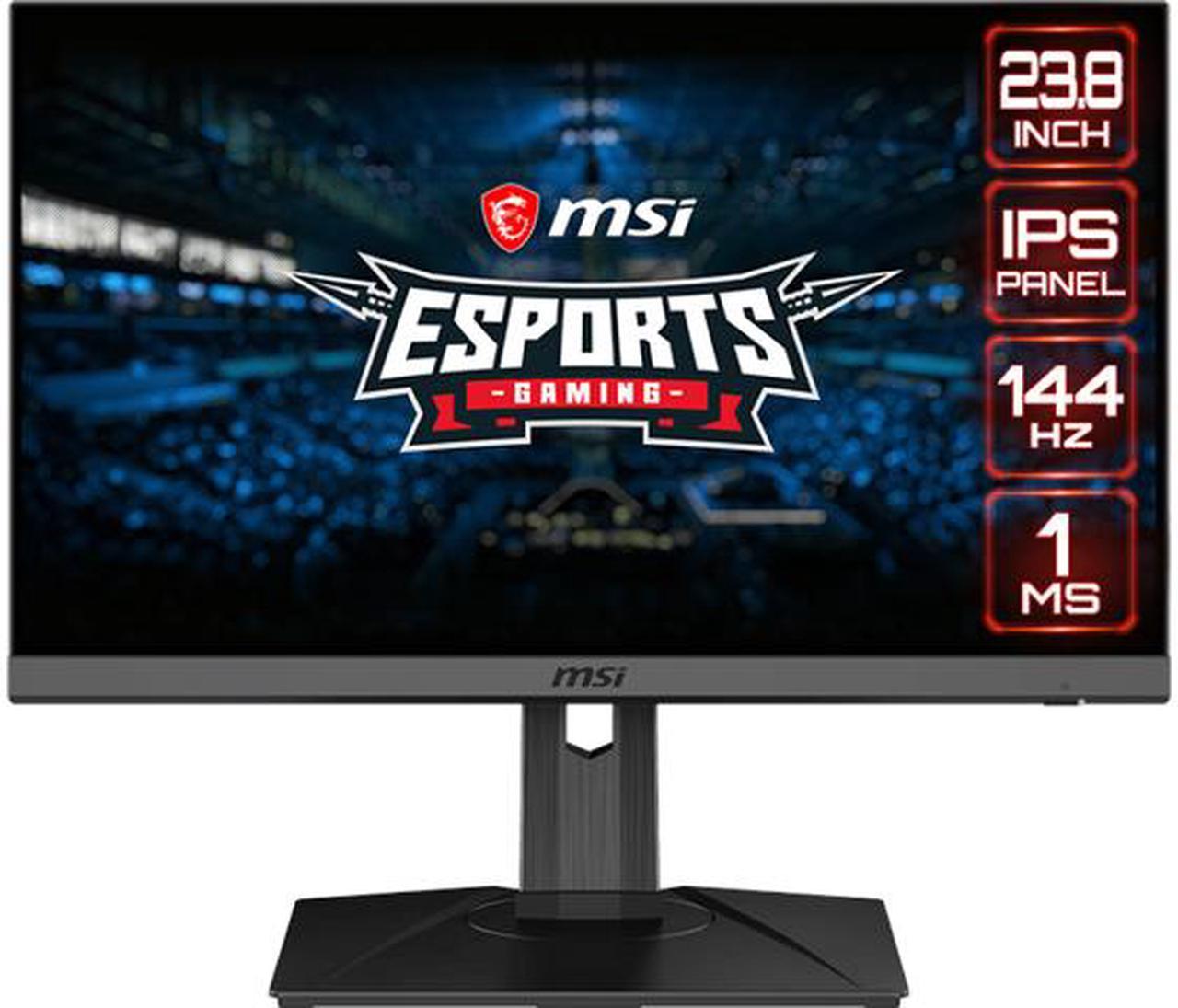 MSI 24" (23.8" Viewable) 144 Hz IPS FHD IPS Gaming Monitor 1920 x 1080 94.6% DCI-P3 / 127.7% sRGB HDMI, DisplayPort, Audio Optix G242P