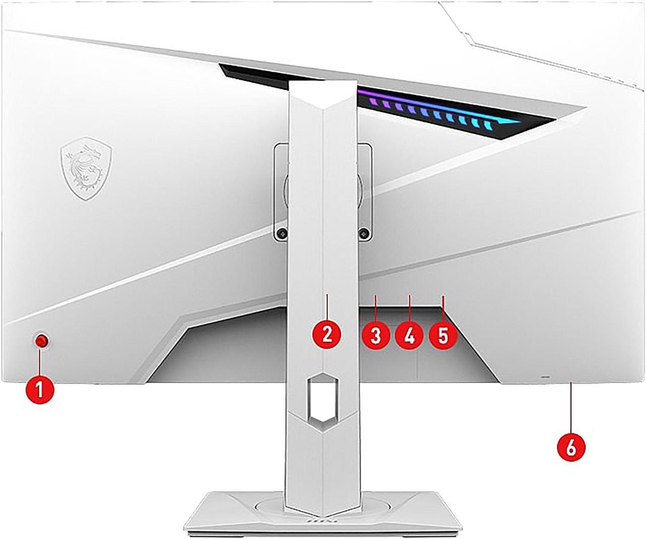 Alt view image 19 of 20 - MSI Optix G274RW 27" 16:9 Gaming Monitor White, 170Hz 1ms, 1920 x 1080 (FHD), G-Sync Compatible, Height Adjustable Arm, RGB LED