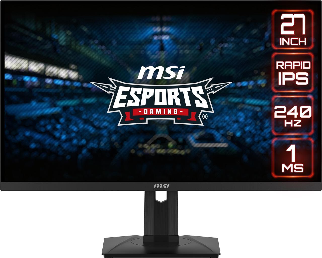 MSI 27" 240 Hz Rapid IPS WQHD Gaming Monitor G-Sync Compatible 2560 x 1440 (2K) G274QPX