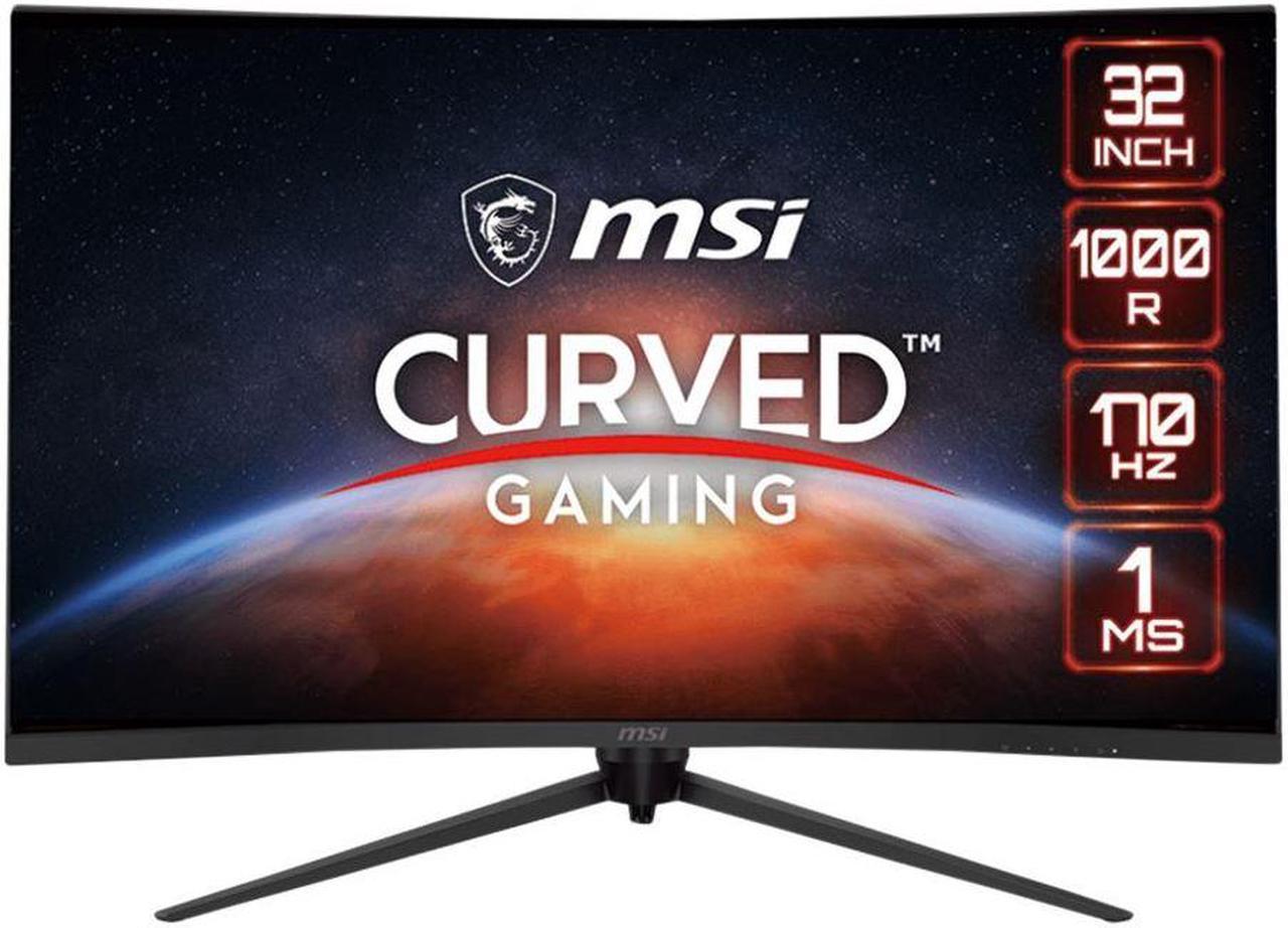 MSI 32" 170 Hz VA WQHD Gaming Monitor FreeSync Premium (AMD Adaptive Sync) 2560 x 1440 (2K) 85% DCI-P3 / 110% sRGB G321CQP E2