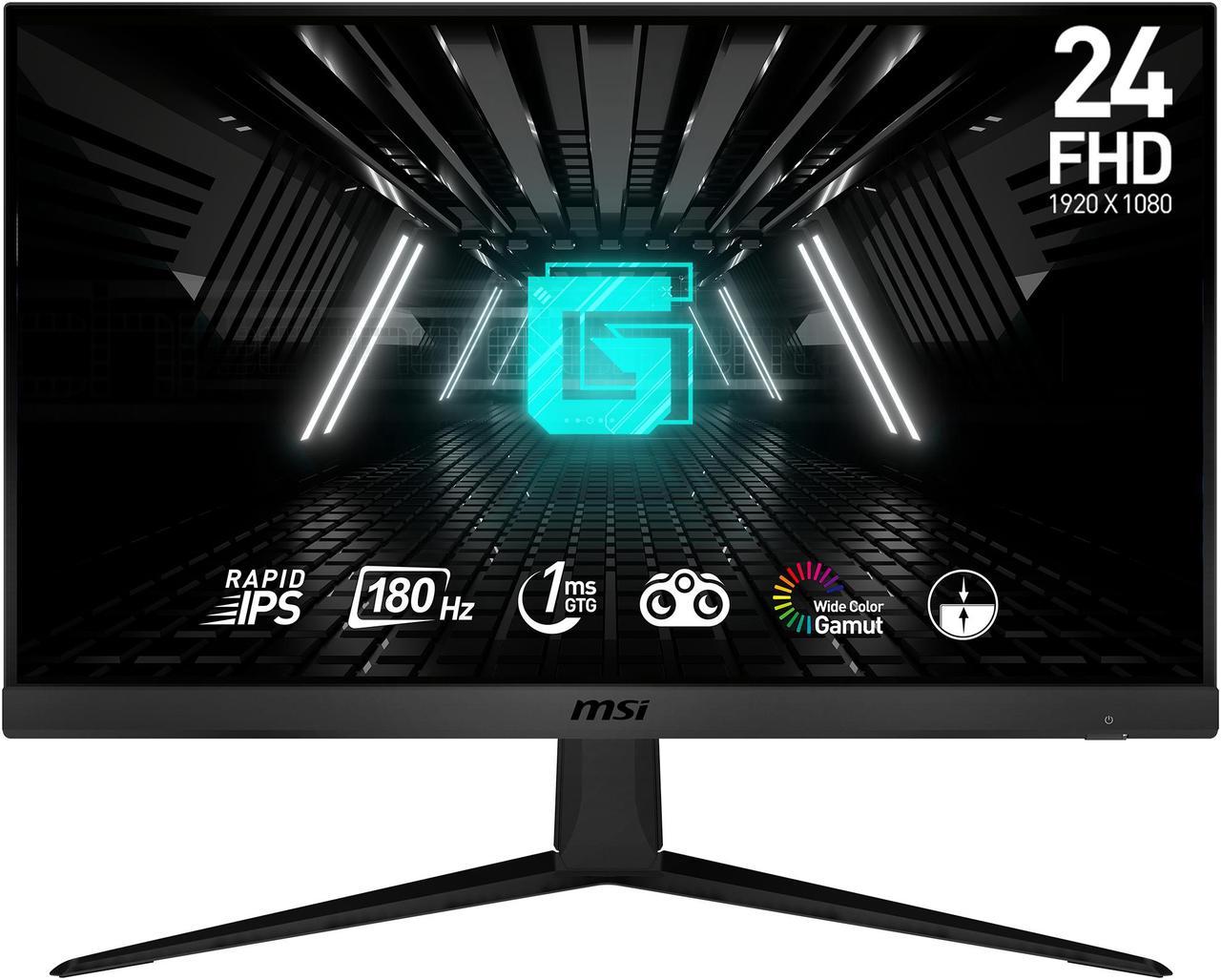 MSI 24" 180 Hz Rapid IPS FHD Gaming Monitor 1920 x 1080 G2412F