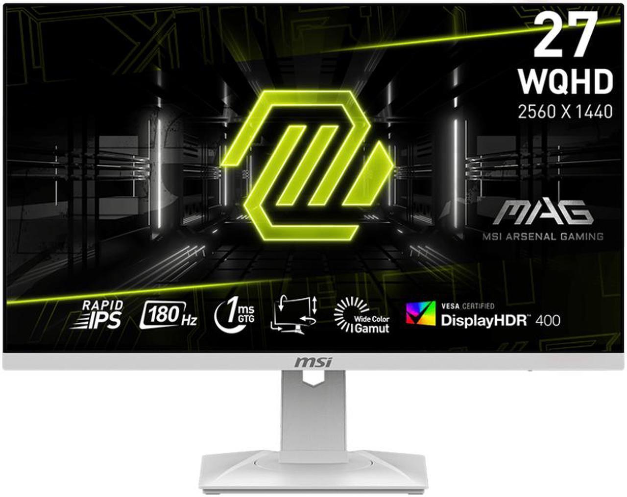 MSI 27" 180 Hz Rapid IPS QHD Gaming Monitor 2560 x 1440 (2K) 1ms (GTG) MAG 274QRFW