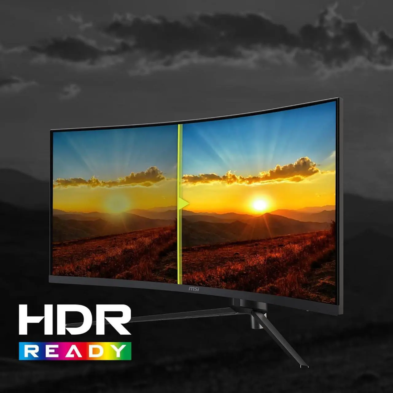 Alt view image 7 of 10 - MSI MAG345CQR UWQHD(3440x1440) 34" 180Hz VA Curved Gaming Monitor w/ AMD FreeSync Premium, Dual HDMI, DisplayPort, Black