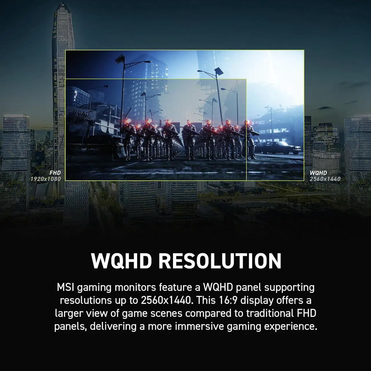 Alt view image 6 of 17 - MSI 27" 180 Hz Rapid VA QHD Gaming Monitor FreeSync (AMD Adaptive Sync) 80% Adobe RGB / 80% DCI-P3 / 105% sRGB MAG 27CQ6F