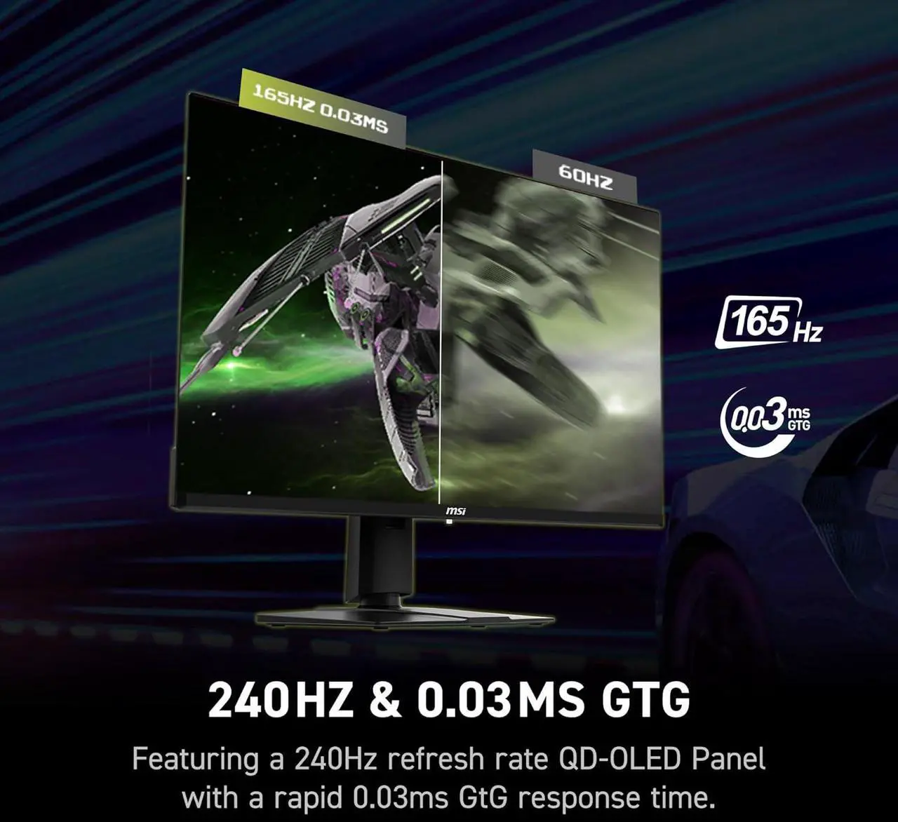Alt view image 12 of 19 - MSI 32" 165 Hz OLED UHD Gaming Monitor MAG 321UP QD-OLED
