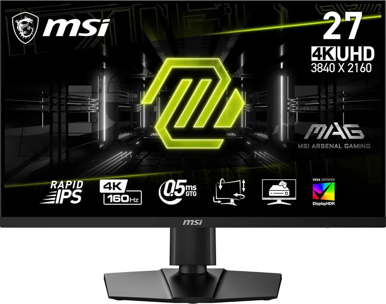 Main image of MSI 27" 160 Hz Rapid IPS UHD Gaming Monitor FreeSync (AMD Adaptive Sync) MAG 274UPF E2
