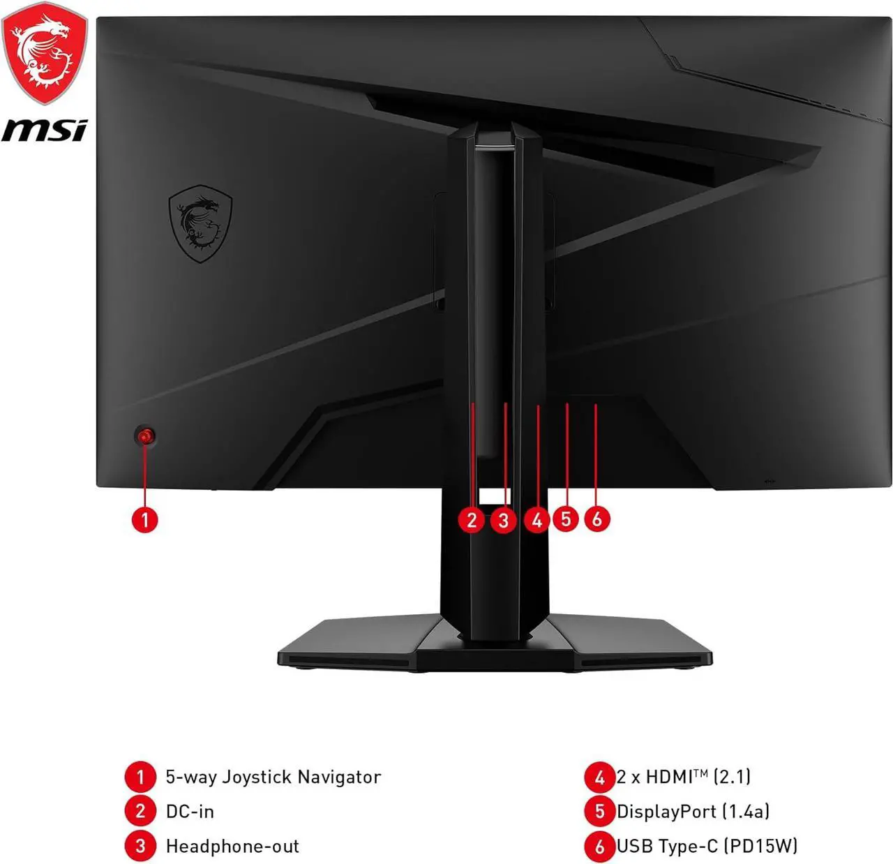 Alt view image 7 of 20 - MSI 27" 160 Hz Rapid IPS UHD Gaming Monitor FreeSync (AMD Adaptive Sync) MAG 274UPF E2