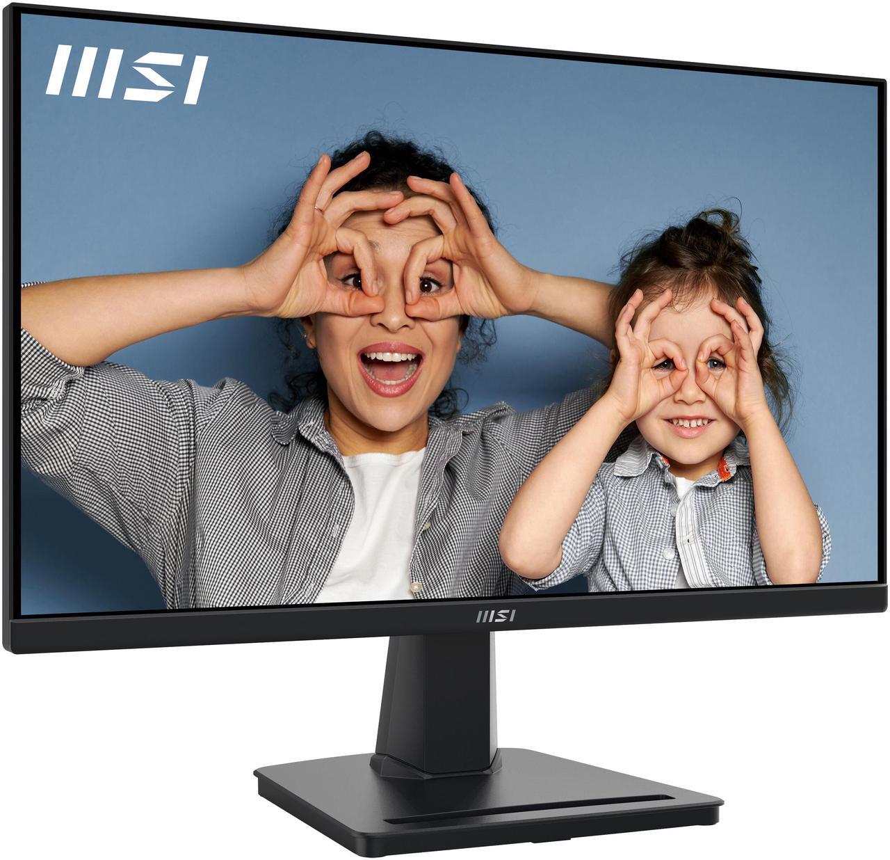 Alt view image 6 of 8 - MSI PRO MP225, 22-inch IPS 1920 x 1080 (FHD) Computer Monitor, 100Hz, Adaptive-Synch, HDMI, Video Port, VESA Mountable, Tilt, 1ms, Black