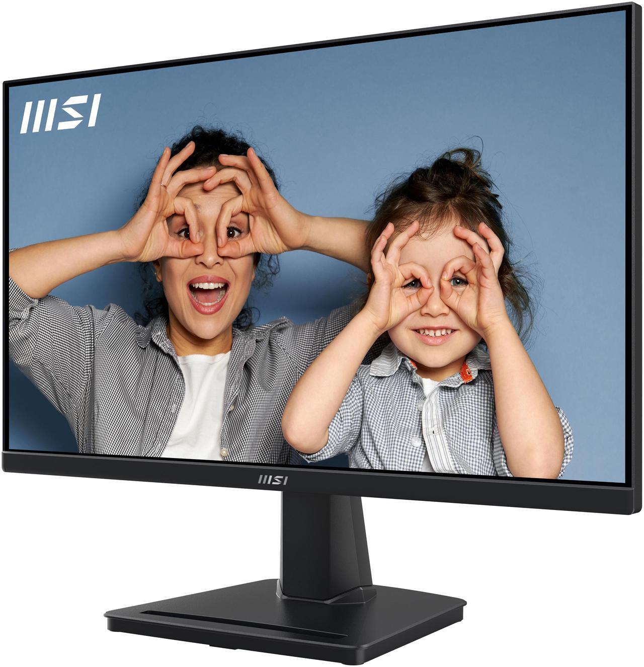 Alt view image 7 of 8 - MSI PRO MP225, 22-inch IPS 1920 x 1080 (FHD) Computer Monitor, 100Hz, Adaptive-Synch, HDMI, Video Port, VESA Mountable, Tilt, 1ms, Black