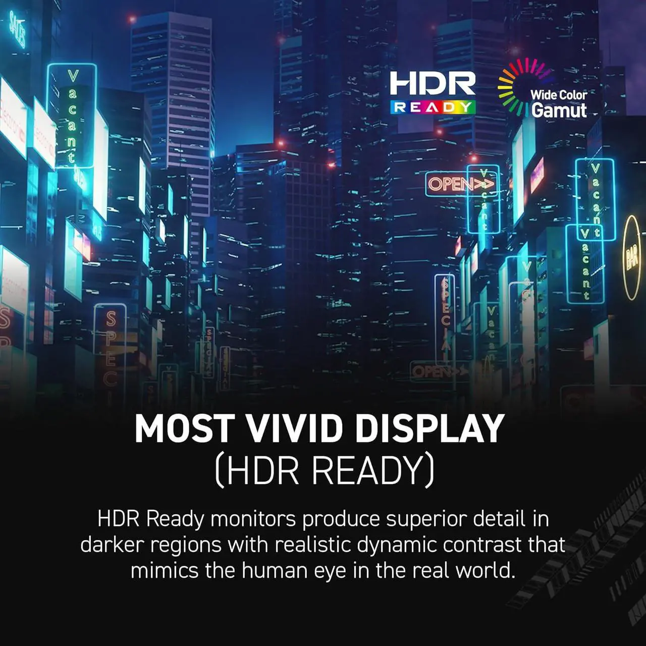 Alt view image 9 of 14 - MSI 24" (23.6" Viewable) 180 Hz VA FHD Gaming Monitor Adaptive Sync 87% ADOBE RGB / 84% DCI-P3 / 105% sRGB MAG 244C