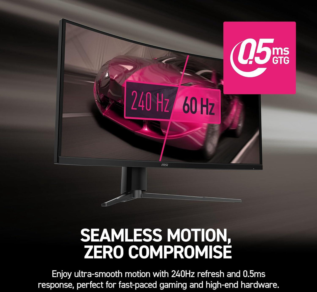 Open Box: MSI 34 inch UltraWide QHD 2K 1440P 240Hz Adaptive Sync 0.5ms HDR400 RGB USB-C 1500R Curved Gaming Computer Monitor with Height Adjustable, Swivel & Tilt stand MPG 346CQRF X24 - Newegg.com - Open Box condition - Image 17