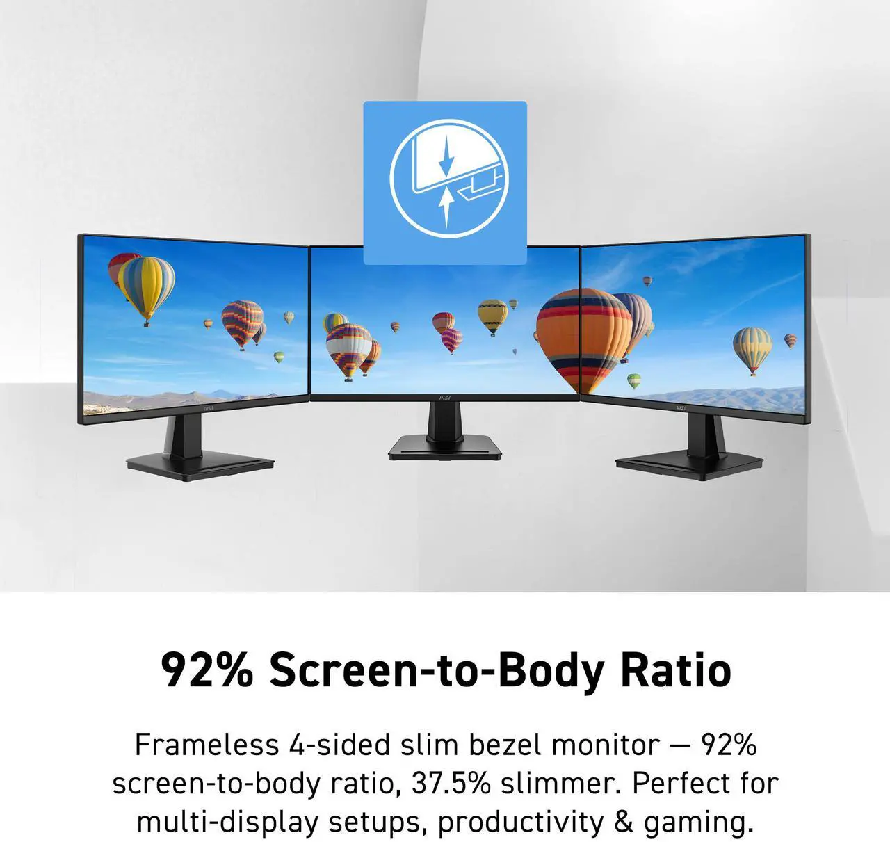 Open Box: MSI 22 inch (21.45" viewable) Full HD 120Hz Adaptive Sync Anti Glare 1ms Computer Monitor with VGA D-Sub port for both work and causal gaming PRO MP225 E12VL - Newegg.com - Open Box condition - Image 14
