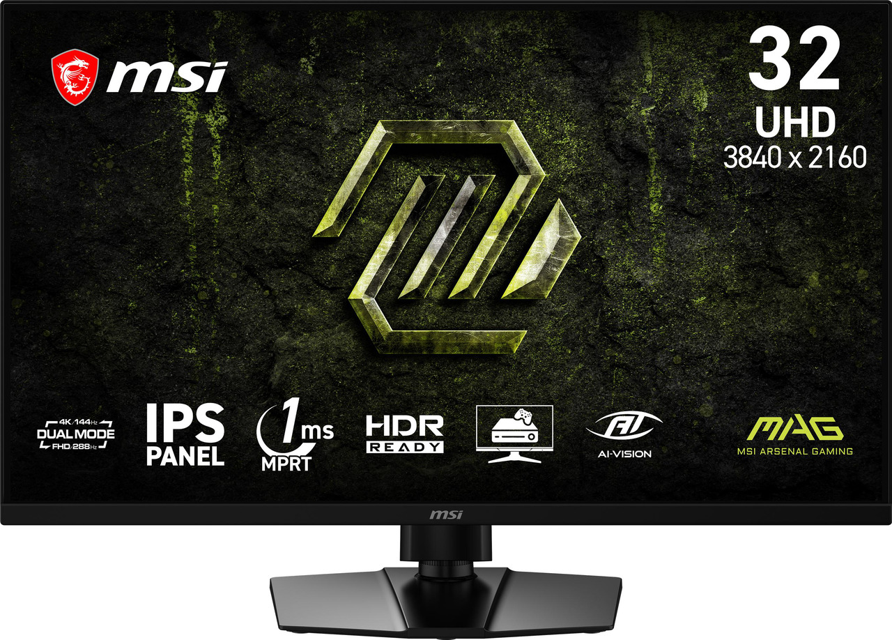 Open Box: MSI 32 inch Dual Mode UHD 4K 144Hz Full HD 288Hz AMD FreeSync Premium (Adaptive Sync) IPS Gaming Computer Monitor with Height Adjustable, Swivel, Pivot & Tilt Stand MAG 321UPD E14 - Newegg.com - Open Box condition - Image 17