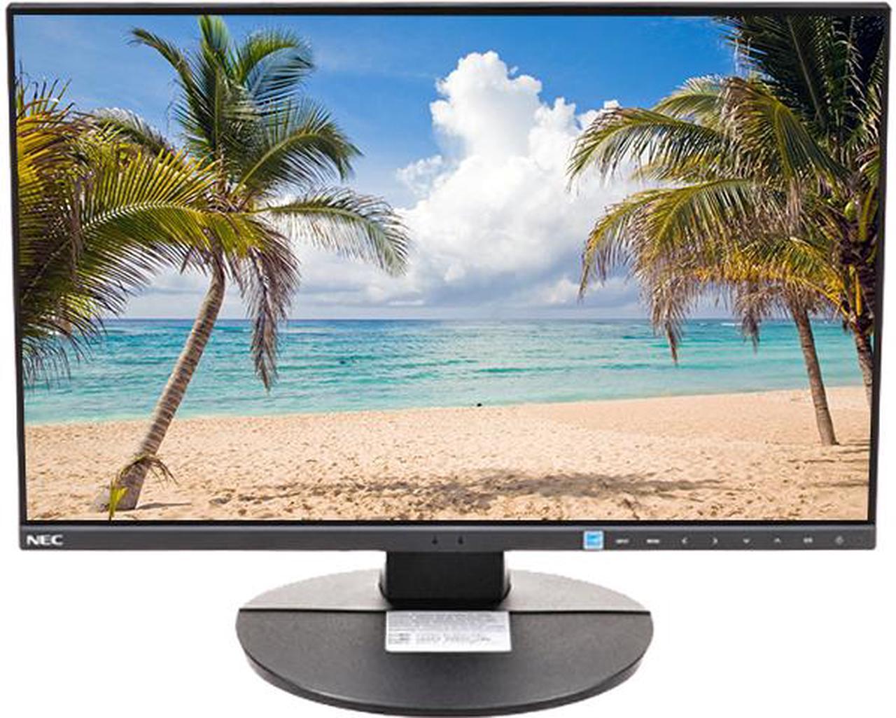 NEC EA231WU-BK 23" (Actual size 22.5") WUXGA 1920 x 1200 DisplayPort HDMI DVI-D VGA Built-in Speakers ECO Mode Backlit LED IPS Monitor