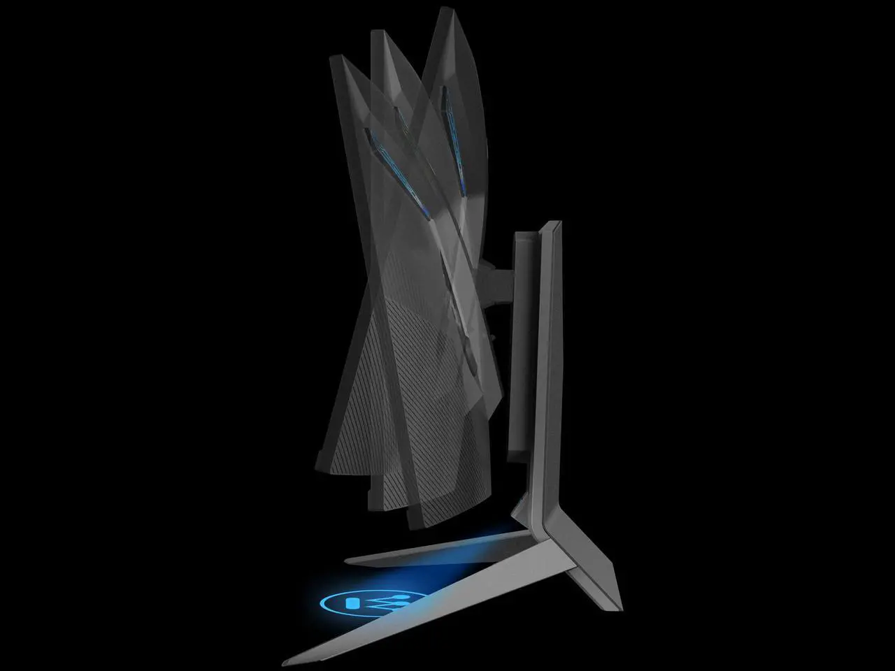 Alt view image 7 of 8 - Westinghouse WC27PX9019 27" Full HD 1920 x 1080 144Hz 2xHDMI DisplayPort AMD FreeSync Technology Flicker-Free USB 3.0 Hub Low Blue Light Eye Care Widescreen Backlit LED Height Adjustable Curved Gaming Monitor