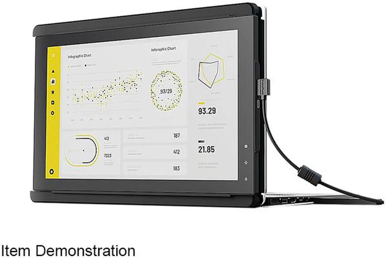 Alt view image 3 of 8 - Mobile Pixels TRIO 101-1003P01 12.5" Full HD 1920 x 1080 60 Hz USB Type-C, USB Type-A Triple Laptop Monitors