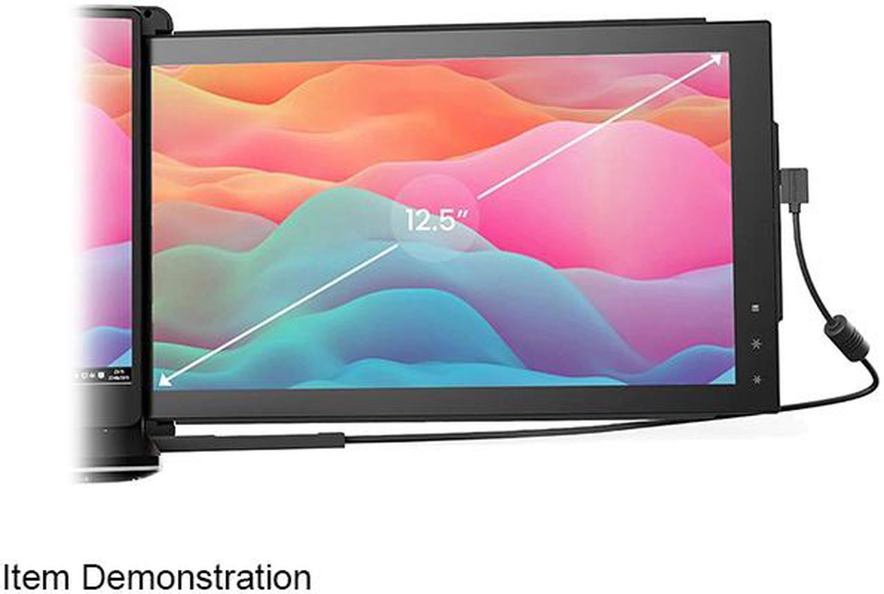 Alt view image 2 of 7 - Mobile Pixels DUEX Lite Jadeite Green 12.5" Portable Double Monitor 300 nits (adjustable)