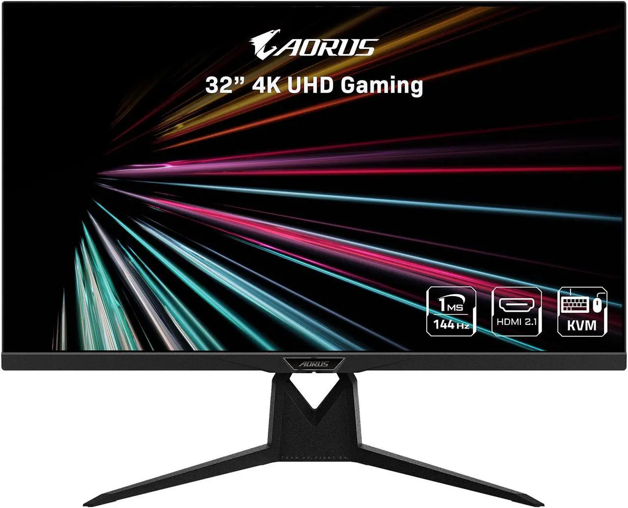 Main image of AORUS FI32U 32" (31.5" Viewable) 4K SS IPS Exclusive Built-in ANC, 3840x2160 144Hz 1ms GTG, DP 1.4, HDMI 2.1, 2x USB 3.0, KVM w/ USB Type-C, AMD FreeSync Premium Pro Height Adjust Gaming Monitor