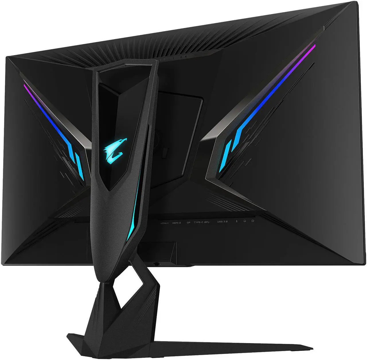 Alt view image 6 of 7 - AORUS FI32U 32" (31.5" Viewable) 4K SS IPS Exclusive Built-in ANC, 3840x2160 144Hz 1ms GTG, DP 1.4, HDMI 2.1, 2x USB 3.0, KVM w/ USB Type-C, AMD FreeSync Premium Pro Height Adjust Gaming Monitor