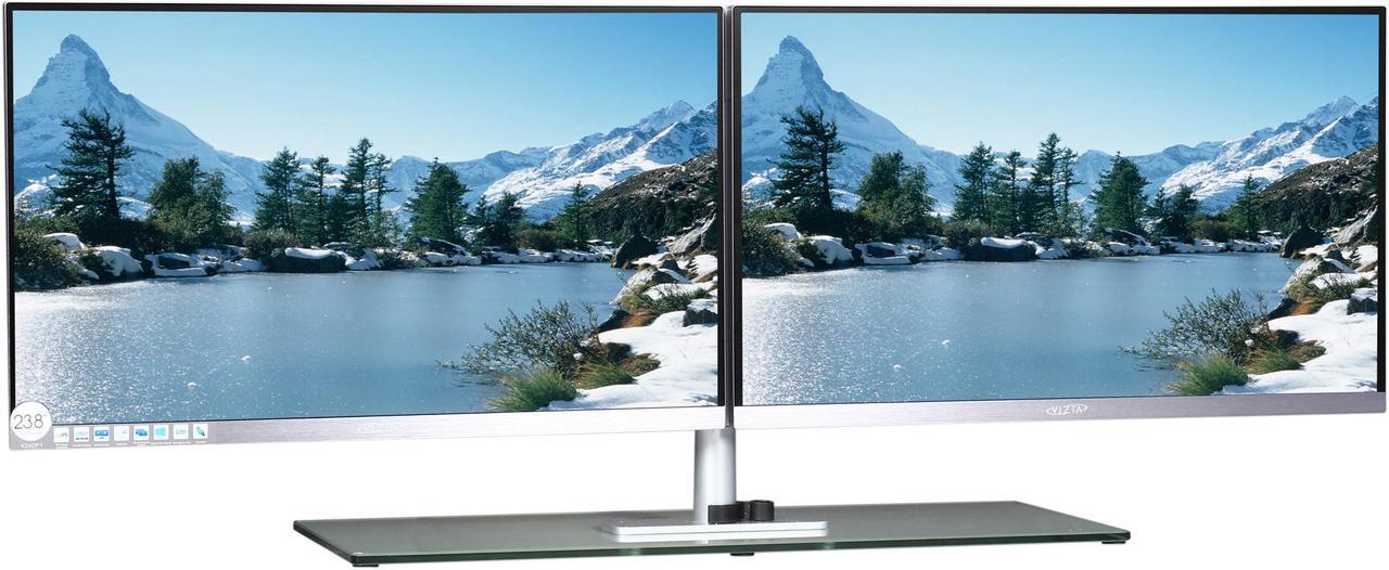 Alt view image 4 of 10 - Vizta 23.8" LCD Monitor Dual Screen 10 ms D-Sub, DVI, HDMI, DisplayPort V24DP1