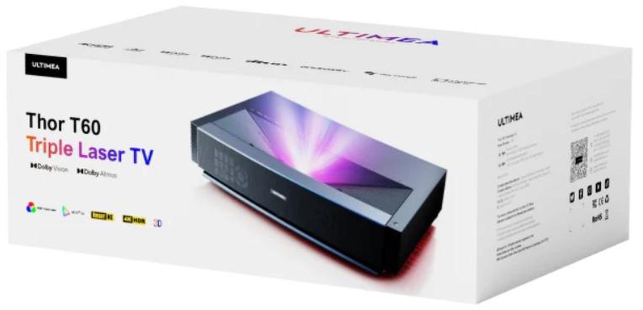 Alt view image 7 of 7 - ULTIMEA UST Thor T60 4K UHD Dolby Vision Triple Laser TV Projector  (U1441)